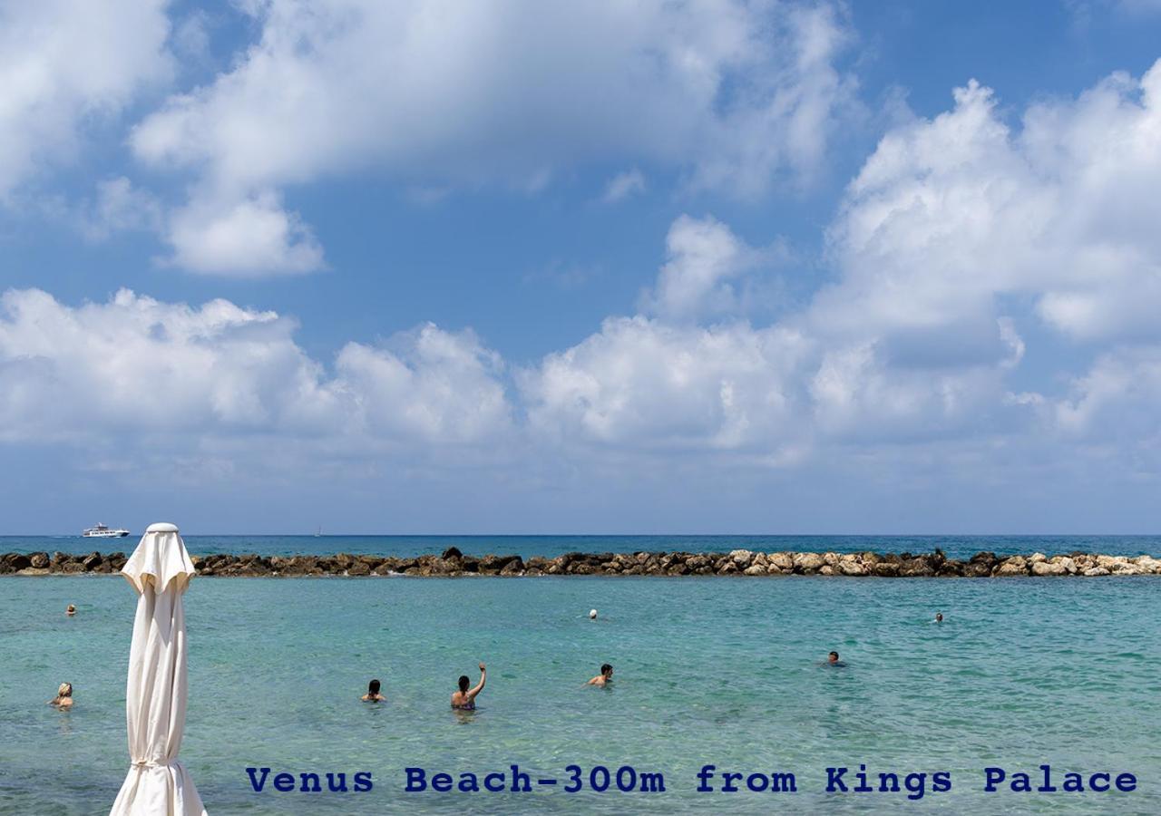 105 Kings Palace - Fabulous 2 Bed, 2 Bath, Large Patio With Garden - Sea Views Paphos Buitenkant foto